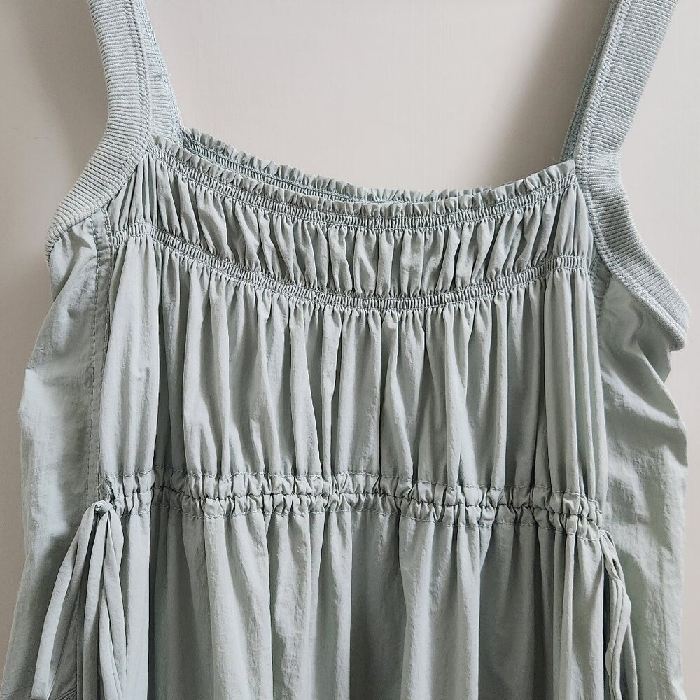 ANTHROPOLOGIE Daily Practice Keeseville Sleeveless Smocked Midi Dress - Picture 7 of 11